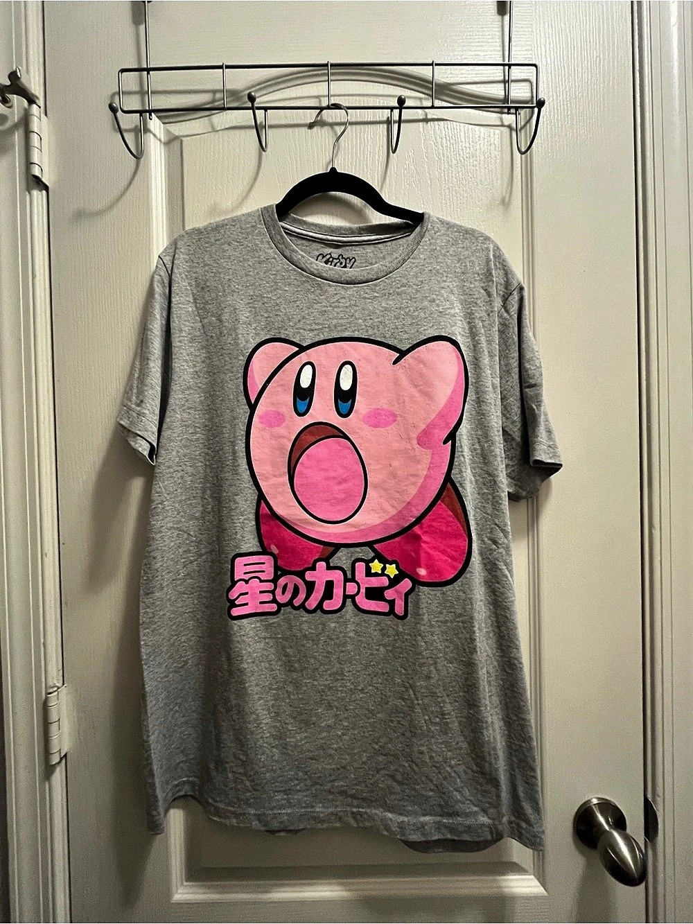 Kirby graphic tee Gray NWOT